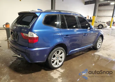 2008 BMW X3 3.0Si from USA, damaged, VIN WBXPC93438WJ09220